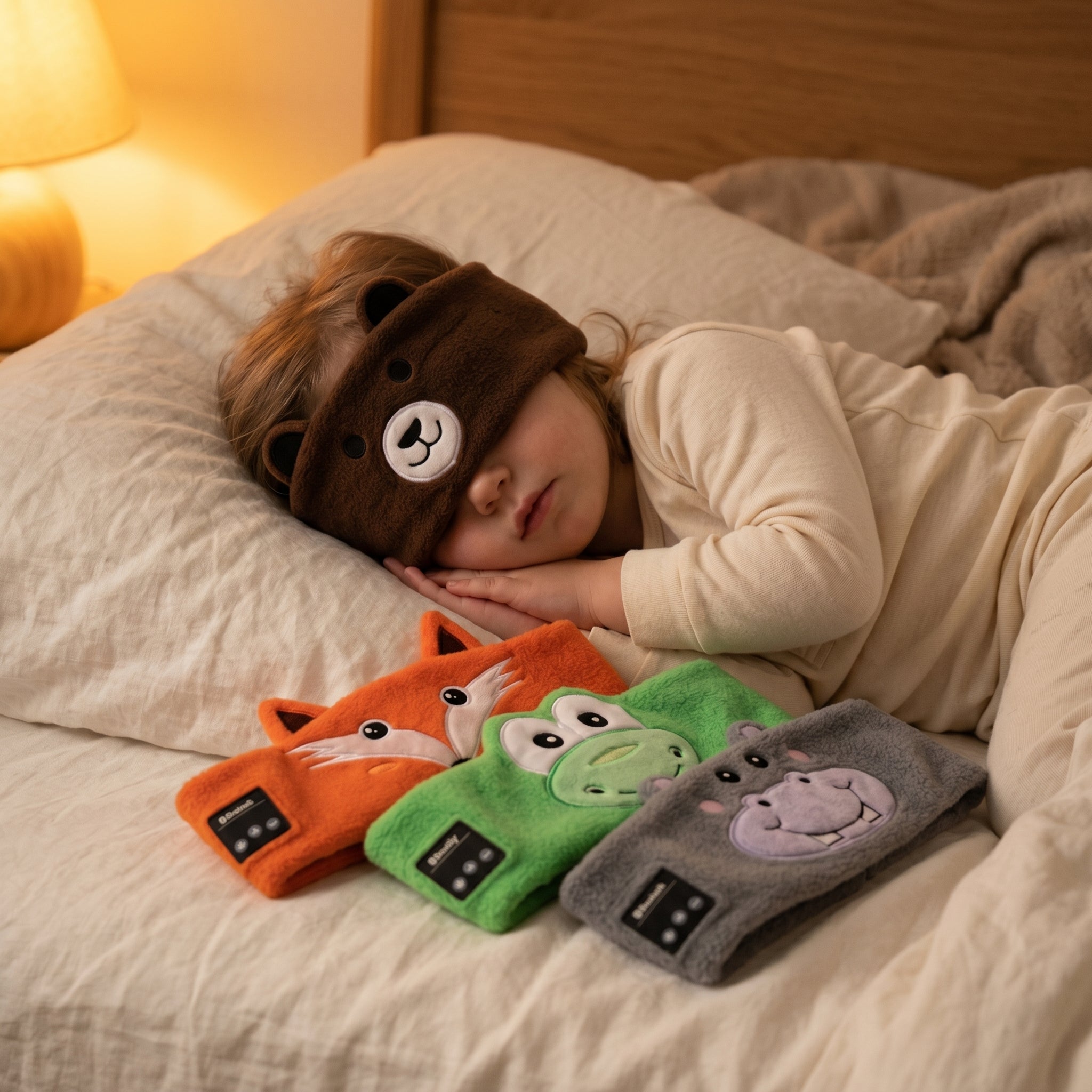 DRAFLY Sleep Headband — Bear · Honey Amber